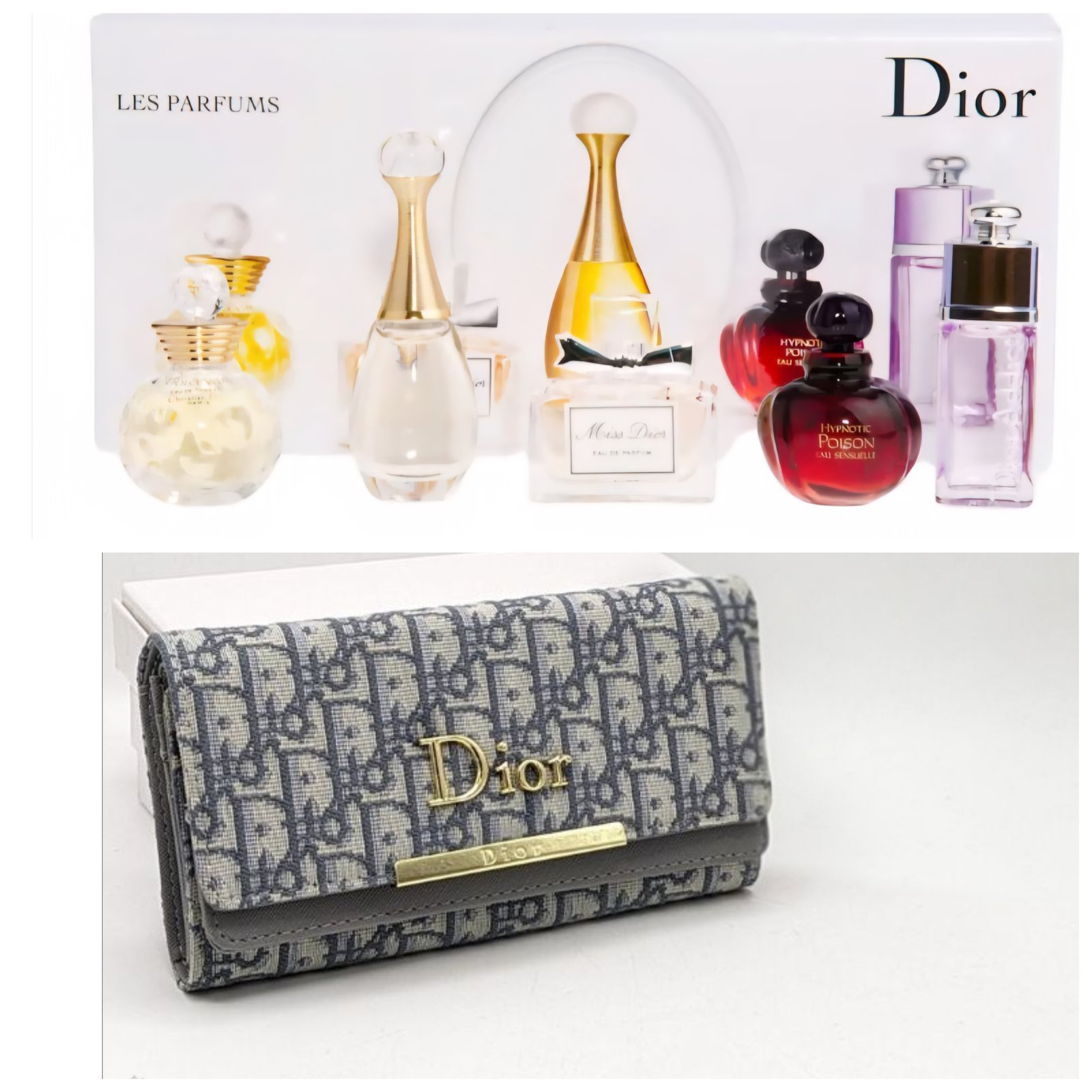 Dior 5-piece perfume set + Dior wallet