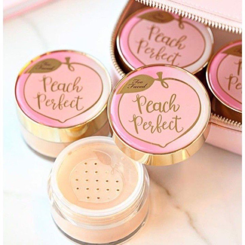 Peach Perfect Mattifying Setting Powder "Too Faced".
